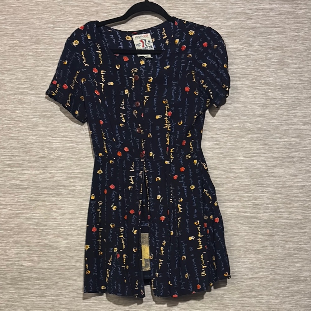 Vintage Studio 25 Patterned Romper with Red and Yellow Accents